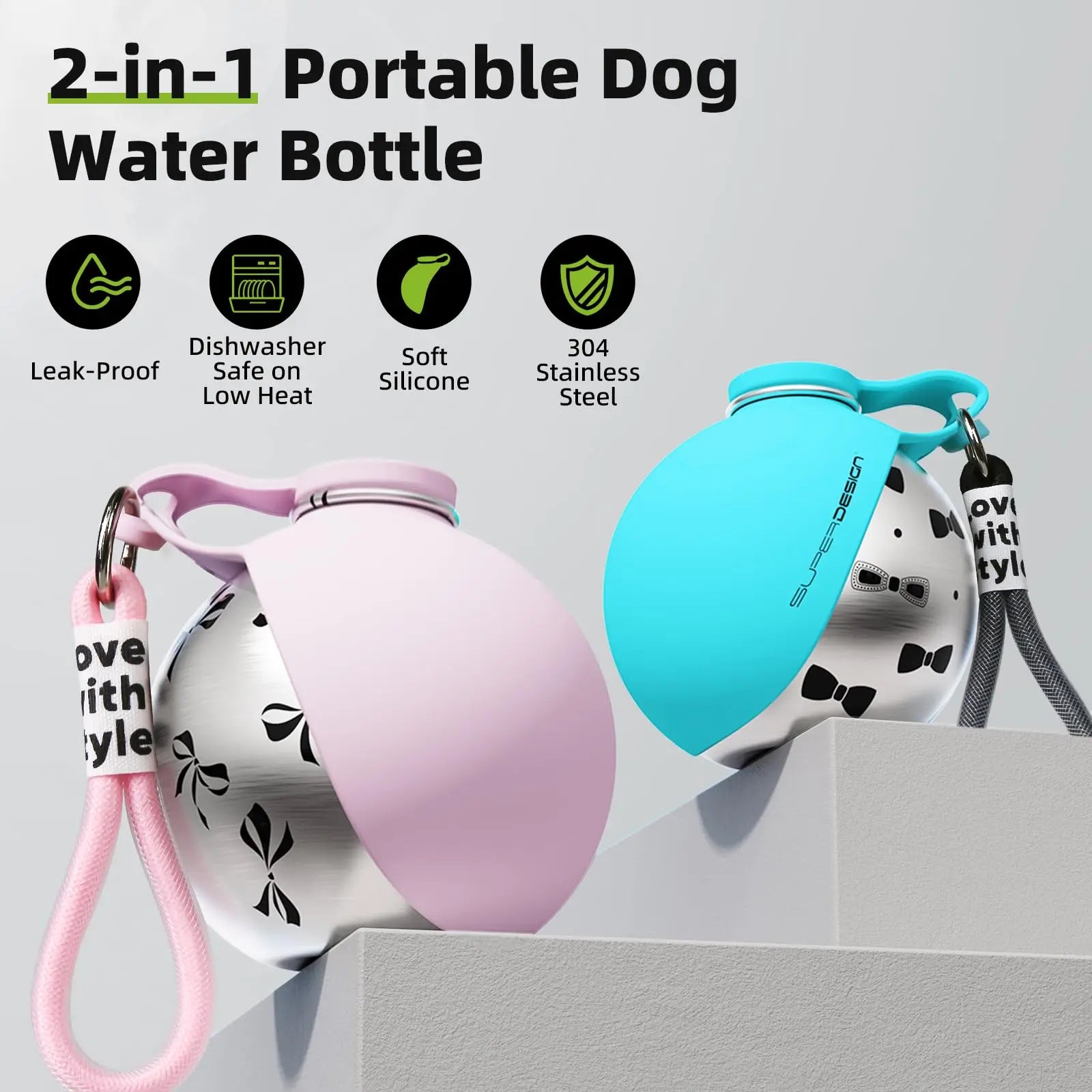 Y&M Paws™ 2-in-1 Portable Dog