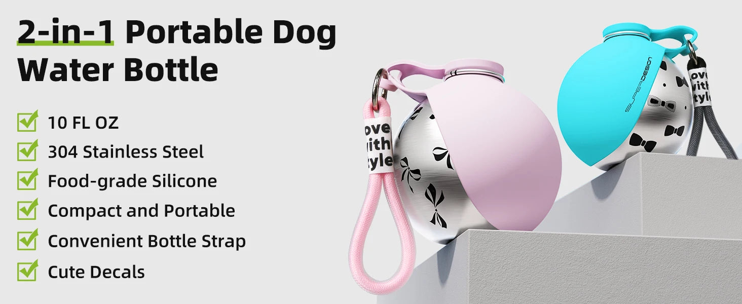 Y&M Paws™ 2-in-1 Portable Dog
