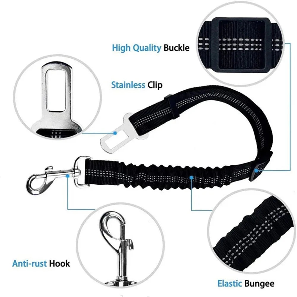 Y&M Paws™ Adjustable Safety Dog Car Seat Belt