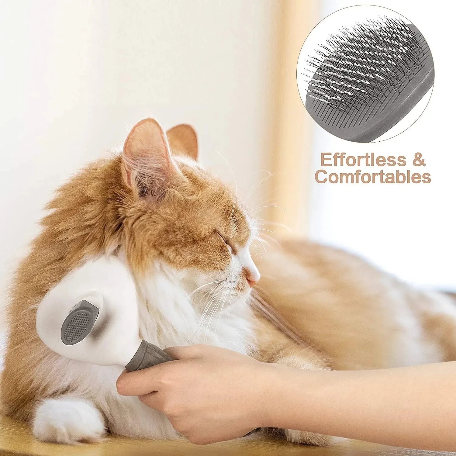Y&M Paws™ Self-Cleaning Pet Grooming Brush