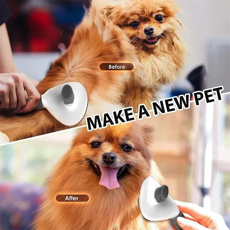 Y&M Paws™ Self-Cleaning Pet Grooming Brush