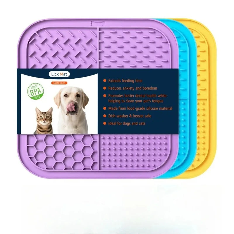 Y&M Paws™ Silicone Lick Mat with Suction Cups