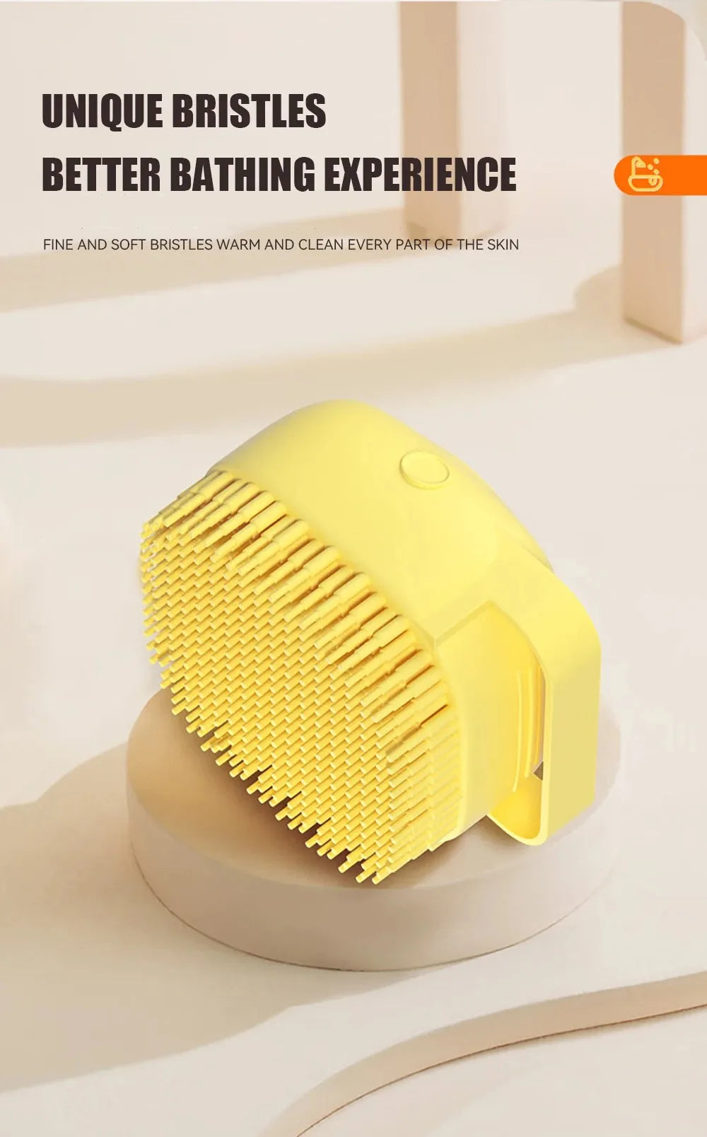 Y&M Paws™ 2-in-1 Shampoo Dispensing Bath Brush