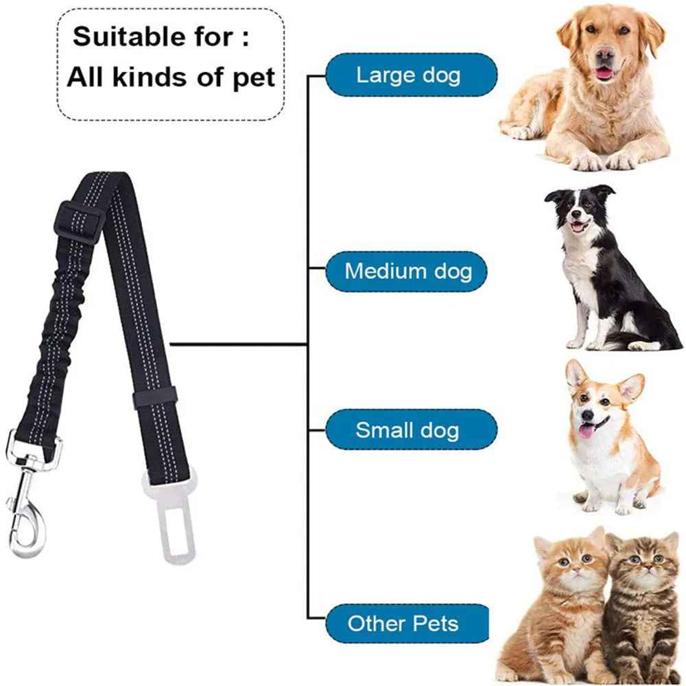 Y&M Paws™ Adjustable Safety Dog Car Seat Belt