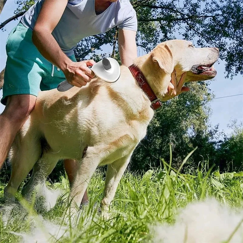 Y&M Paws™ Self-Cleaning Pet Grooming Brush