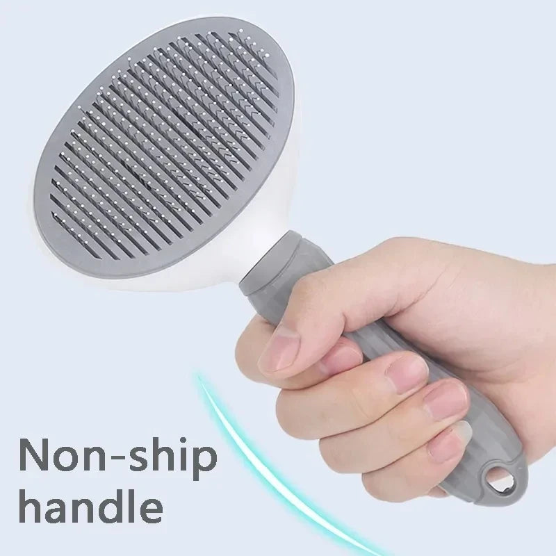 Y&M Paws™ Self-Cleaning Pet Grooming Brush