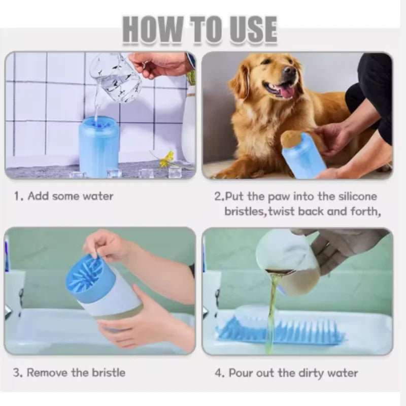 Y&M Paws™ Easy-Clean Dog Paw Washer 🐾