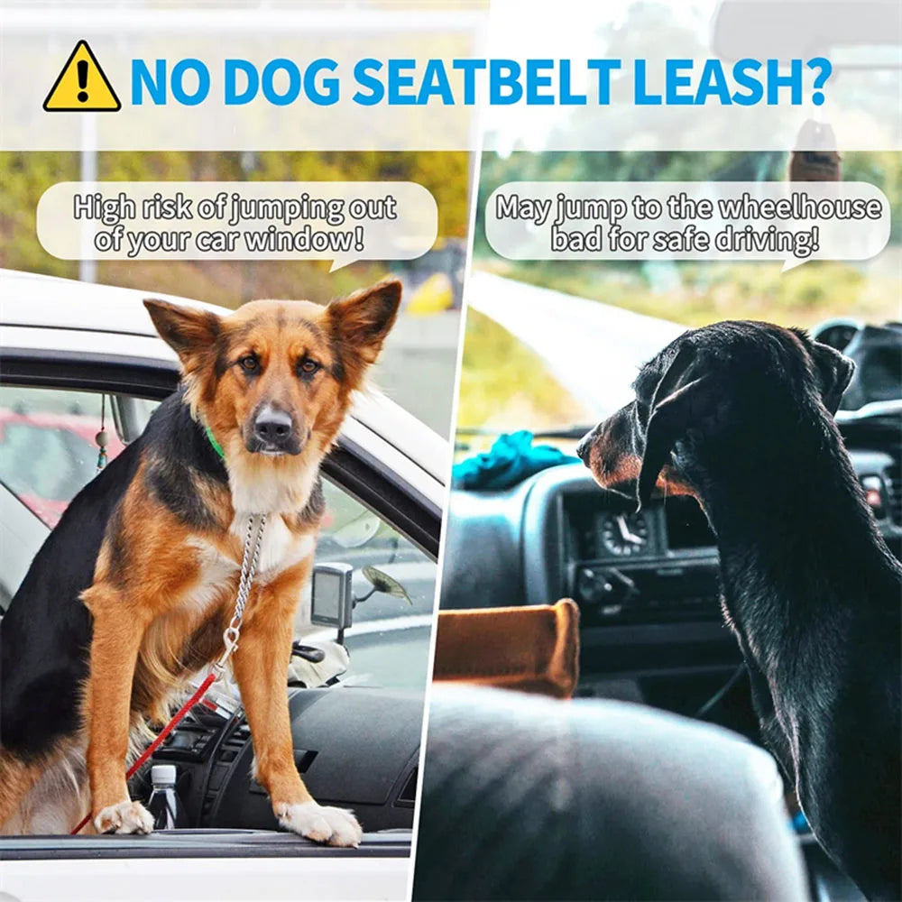 Y&M Paws™ Adjustable Safety Dog Car Seat Belt