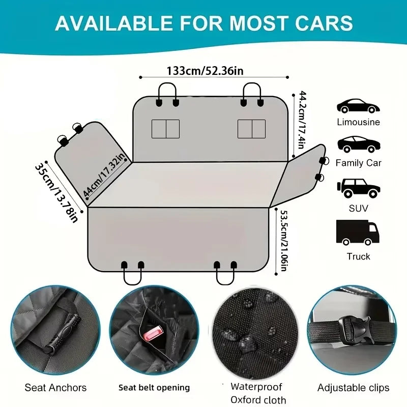 Y&M Paws™ Waterproof Dog Car Seat Hammock