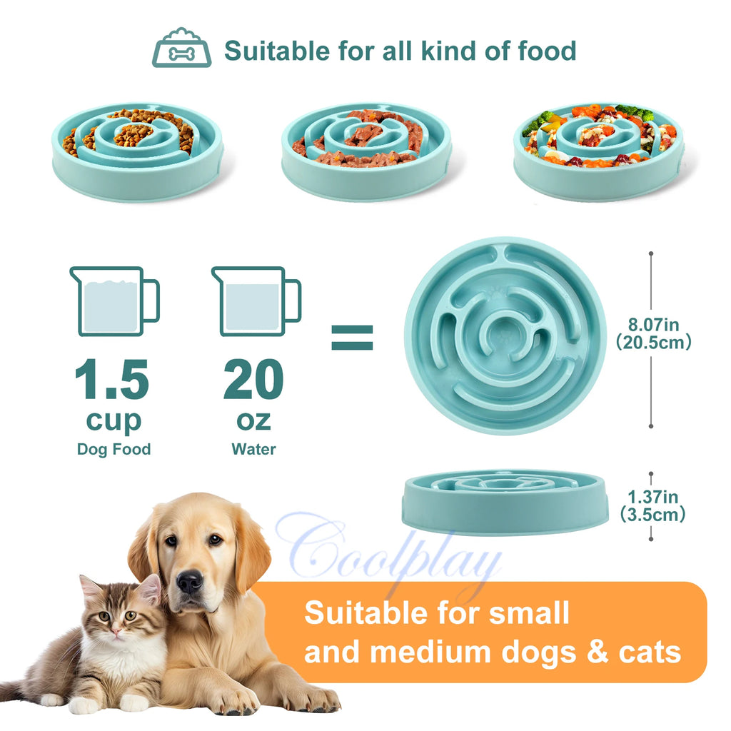 Y&M Paws™ Slow Feeder Dog Bowl