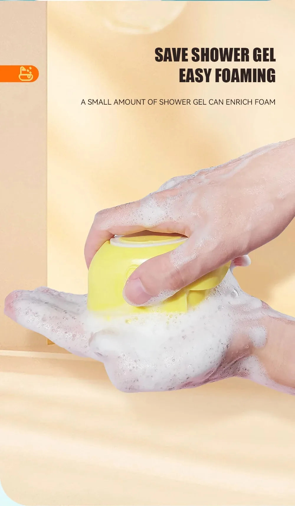 Y&M Paws™ 2-in-1 Shampoo Dispensing Bath Brush