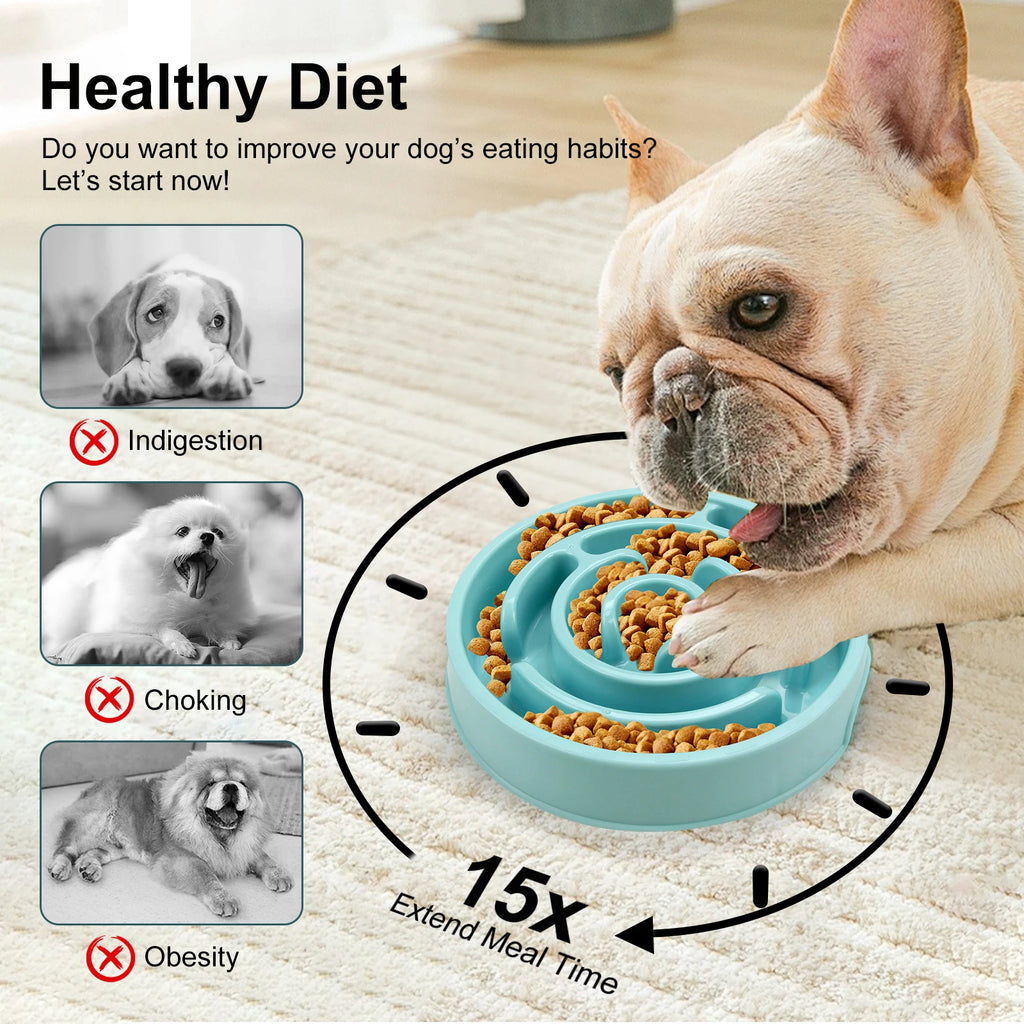 Y&M Paws™ Slow Feeder Dog Bowl